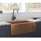 Ruvati 36" Apron-Front Farmhouse Kitchen SinkCopper Tone SS Sgl Bowl RVH9880CP - alternate 1